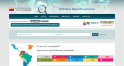 Desktop Screenshot of bibliotecasdelecuador.com