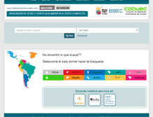 Tablet Screenshot of bibliotecasdelecuador.com